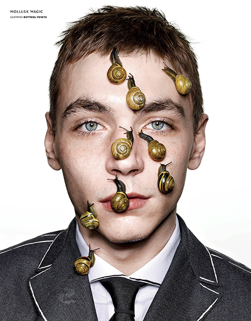 Yuri Pleskun Photographed by Richard Burbridge and Styled by Robbie Spencer for VMan